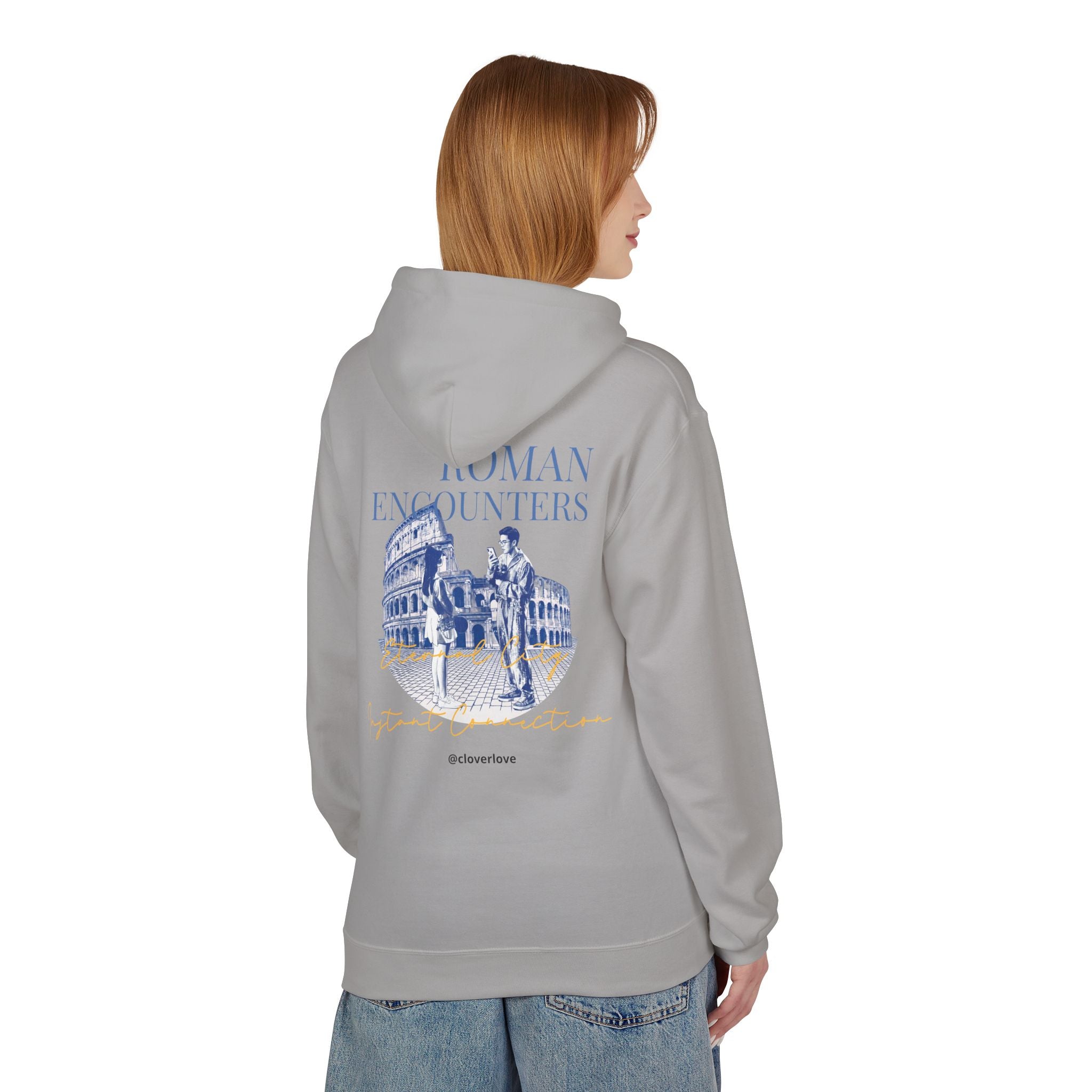 Kapuzenpullover „Römische Begegnungen“ | Kolosseum Reise-Wahrzeichen Sweatshirt