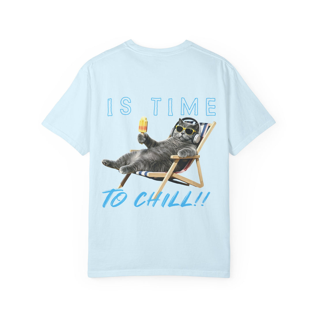 Custom Cat Summer T-Shirt - Funny Chill Cat Tee, Cat Lover Gift