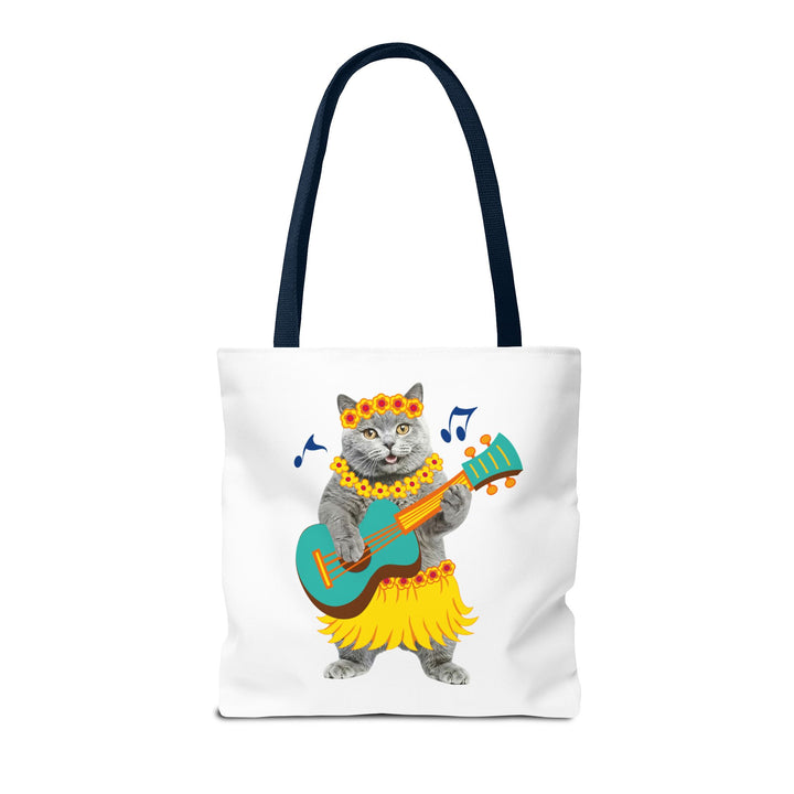 Tropical Cat Tote Bag | Personalized Pet Photo Canvas Bag