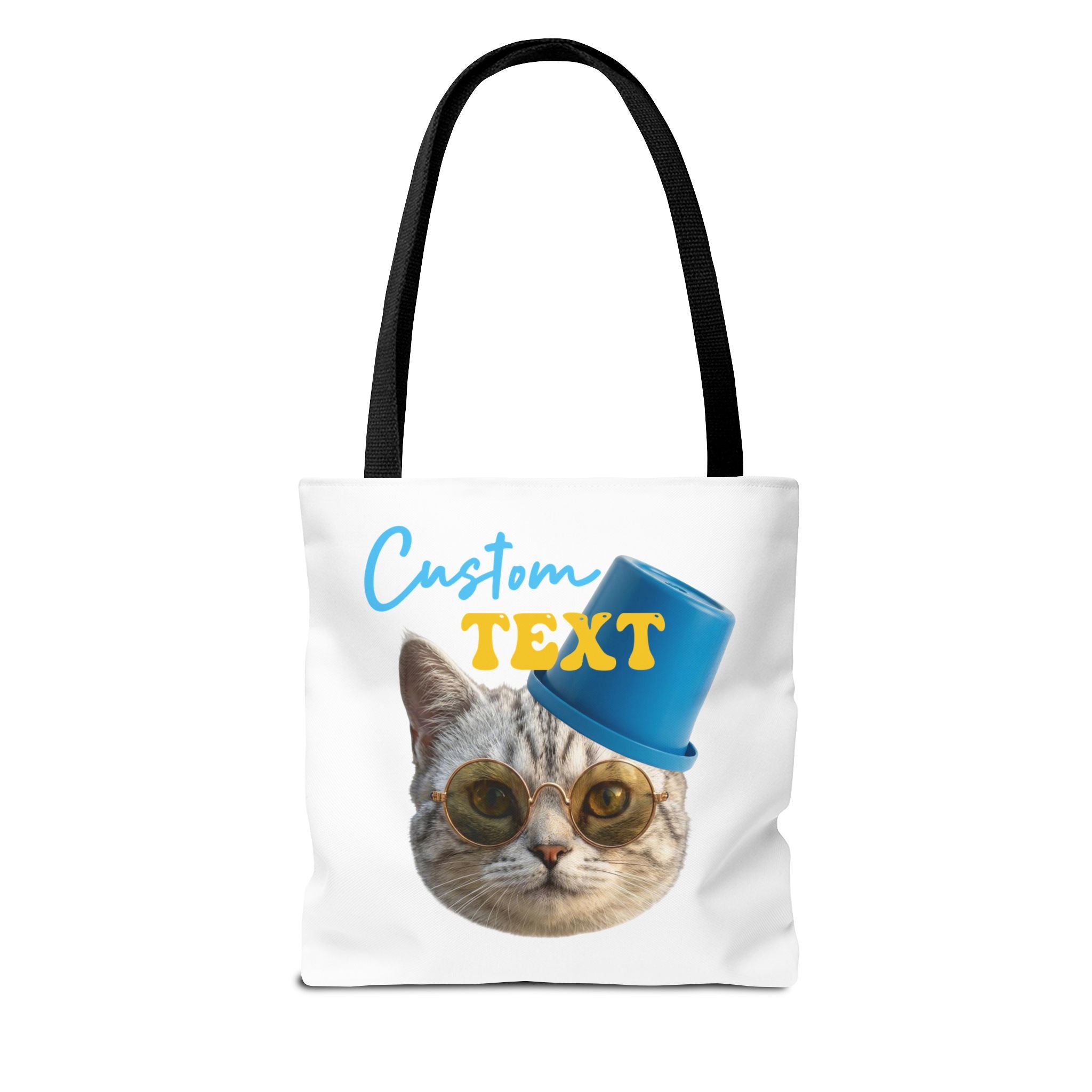 Funny Cat Tote Bag | Custom Pet Photo Personalized Canvas Bag
