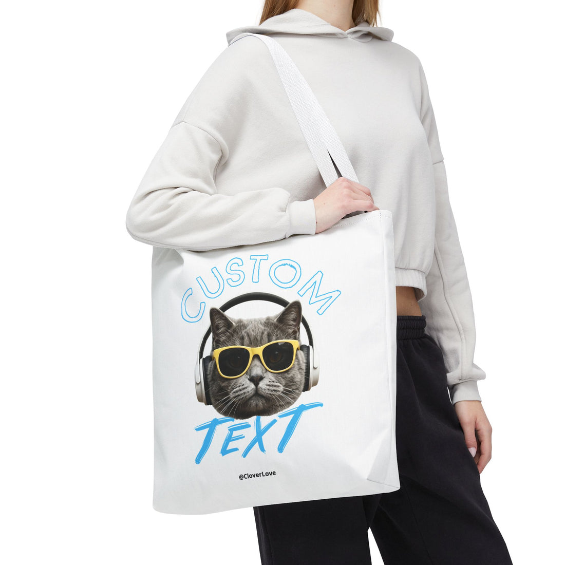 Summer Chill Cat Tote Bag | Funny Cat Lover Beach Bag