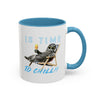 Chill Cat Summer Mug | Personalized Cat Photo Coffee Cup With Custom Text