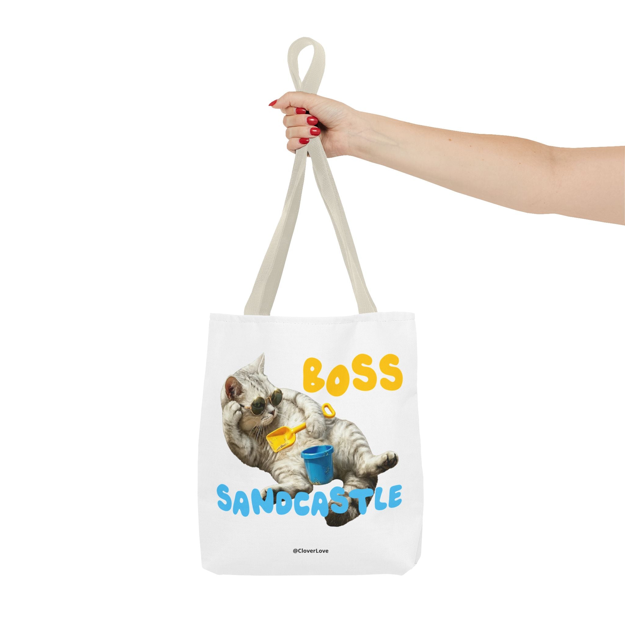 Funny Cat Tote Bag | Custom Pet Photo Personalized Canvas Bag