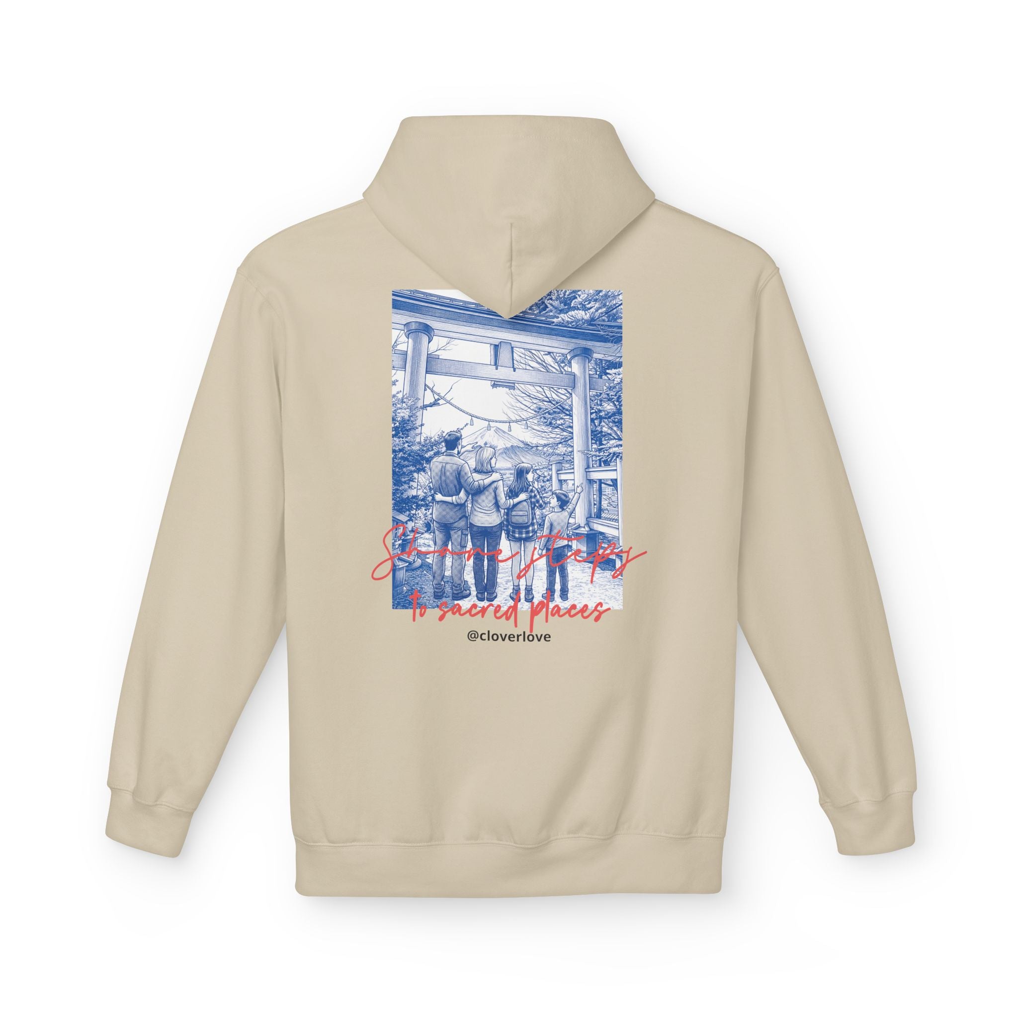 Sacred Places Hoodie | Vintage Reise-Wahrzeichen Sweatshirt