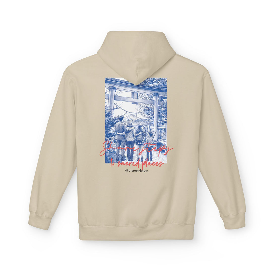 Sacred Places Hoodie | Vintage Reise-Wahrzeichen Sweatshirt