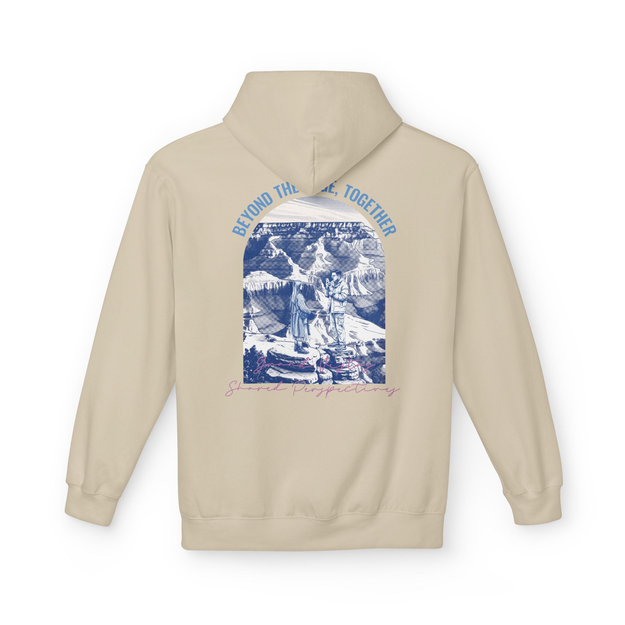 Beyond The Horizon Custom Travel Hoodie, Scenic Landmark Couple Gift