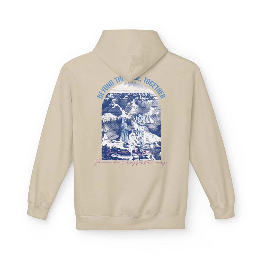 Beyond The Horizon Custom Travel Hoodie, Scenic Landmark Couple Gift