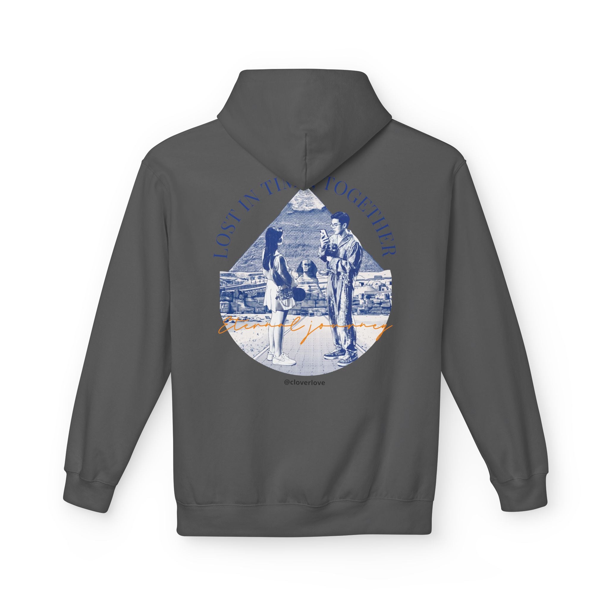 Vintage Reise Hoodie | Pärchen Wahrzeichen Grafik Sweatshirt