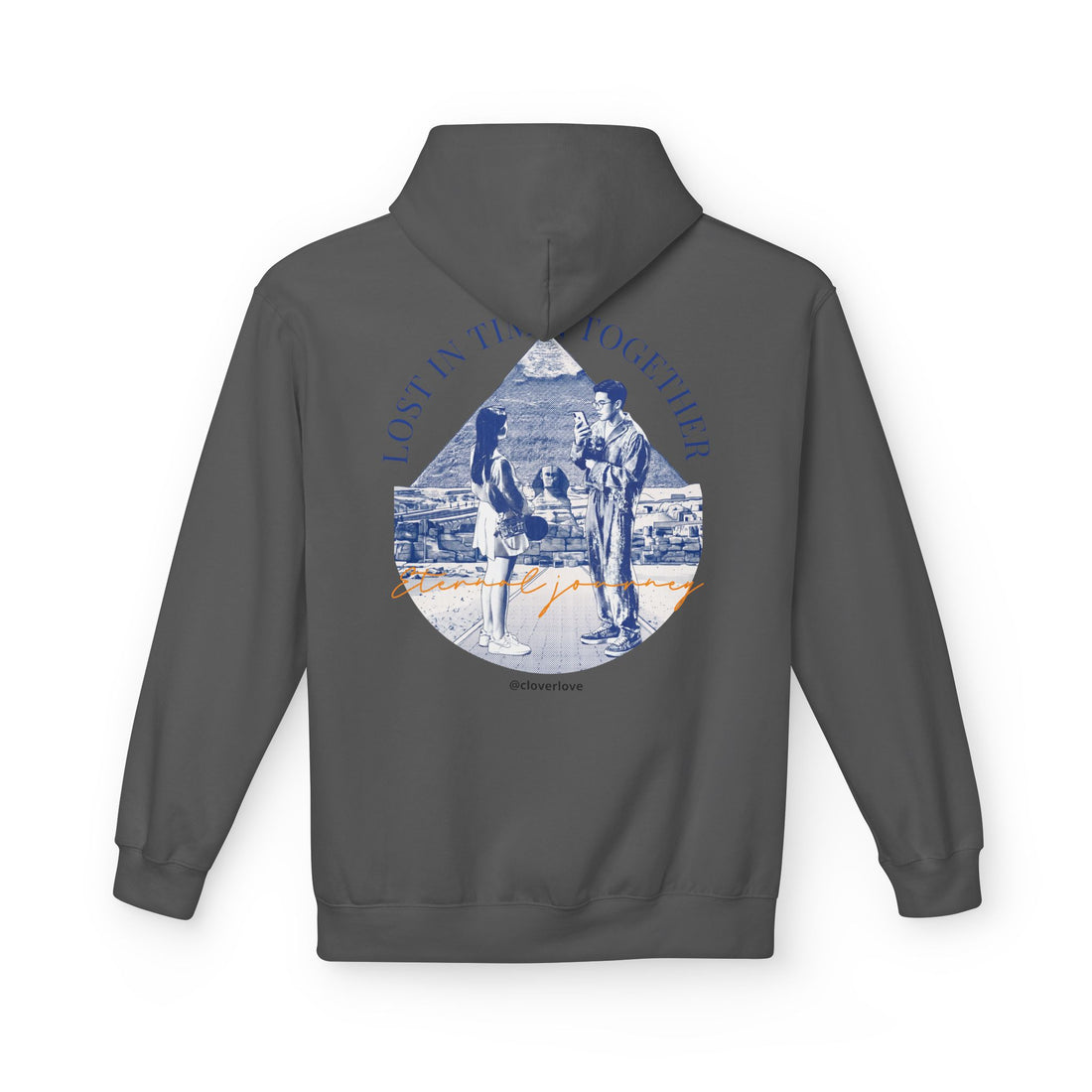 Vintage Reise Hoodie | Pärchen Wahrzeichen Grafik Sweatshirt