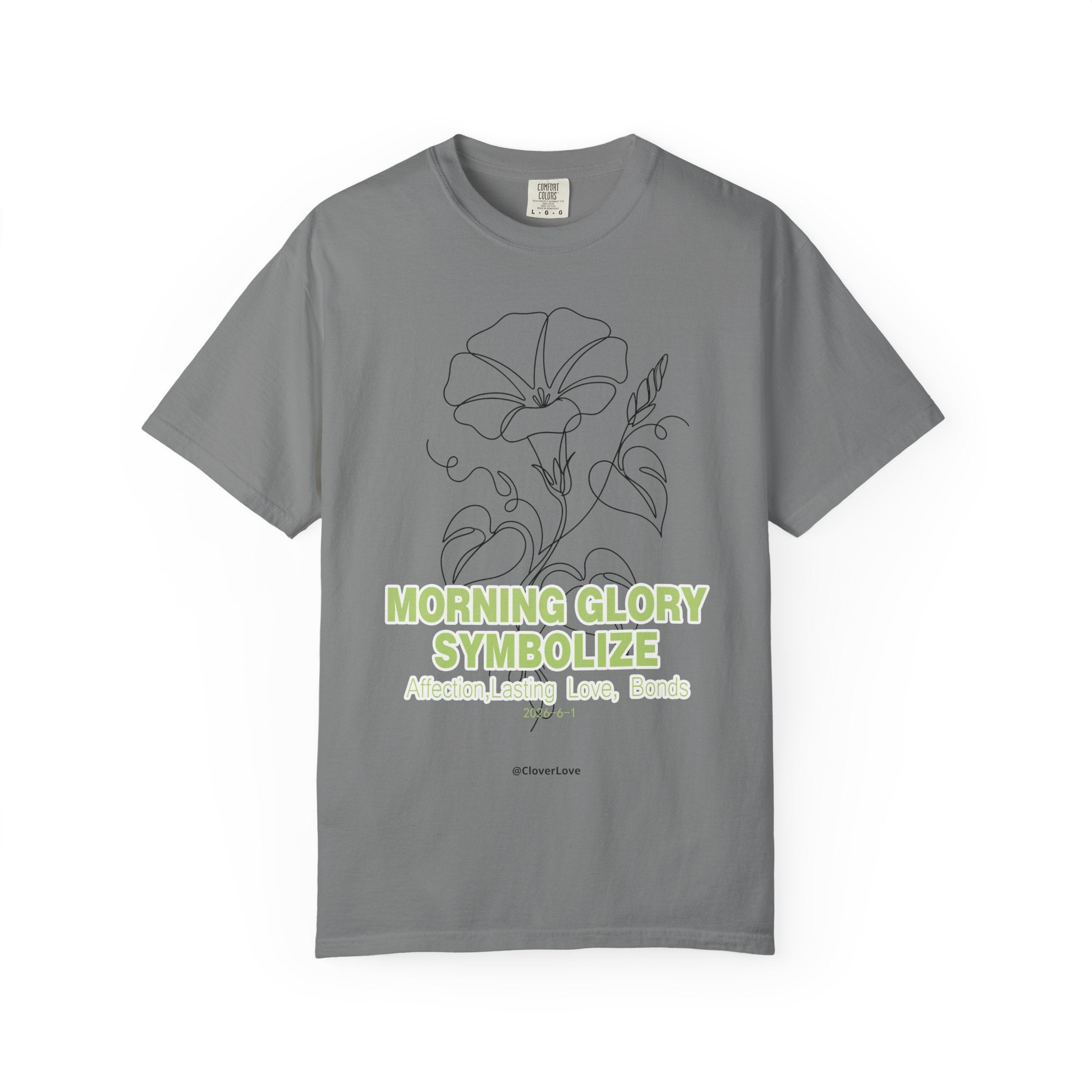 Morning Glory Flower T-Shirt - Botanical Graphic Shirt for Flower Lovers