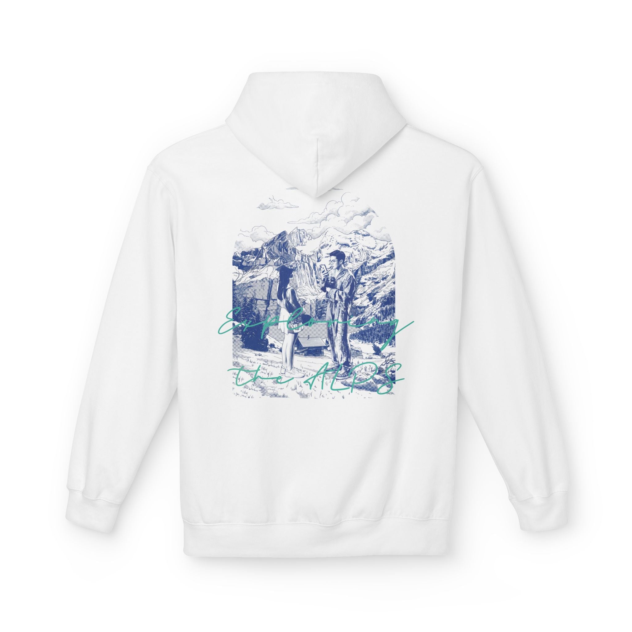 Mountain Travel Hoodie | Adventure Landscape Graphic Pullover