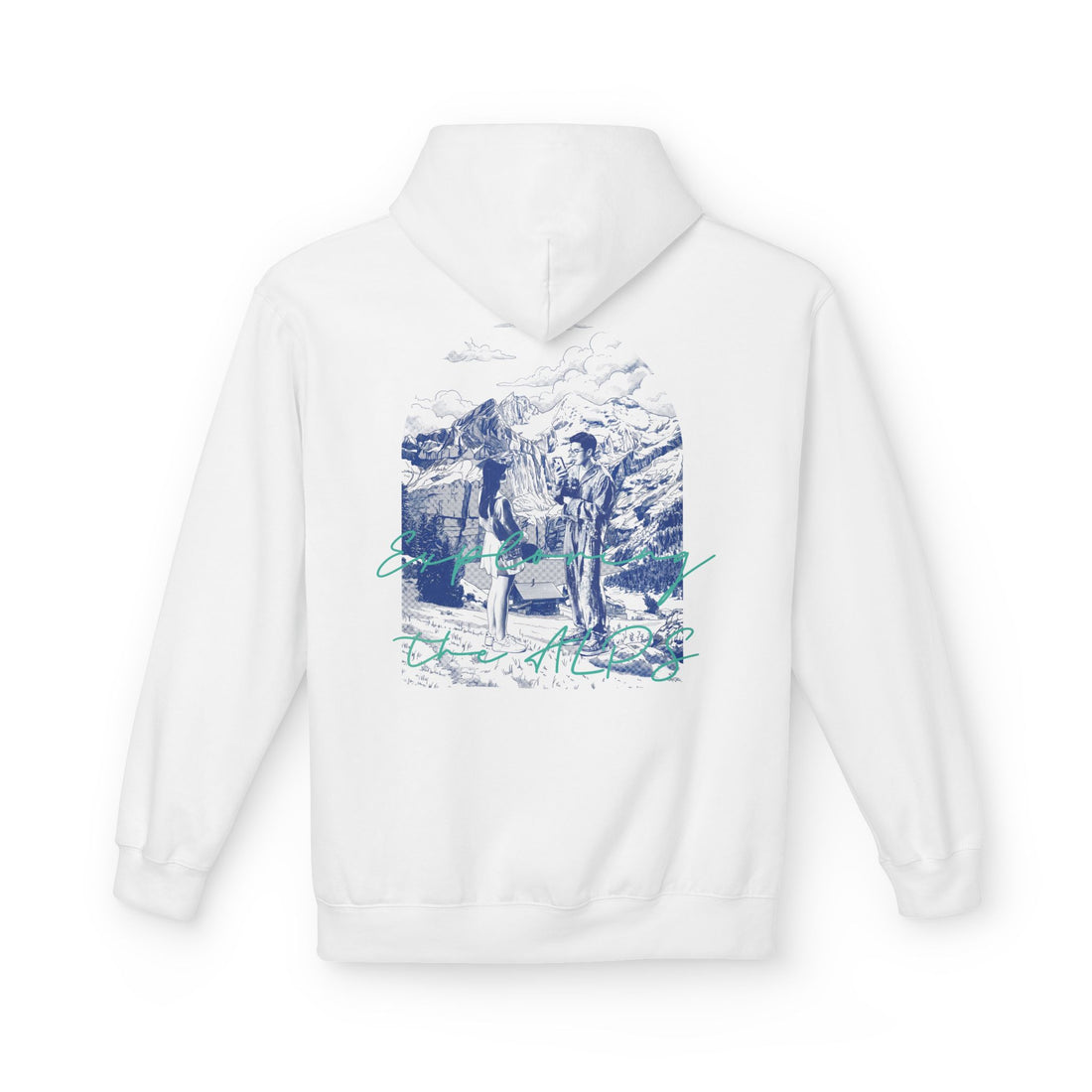Mountain Travel Hoodie | Adventure Landscape Graphic Pullover