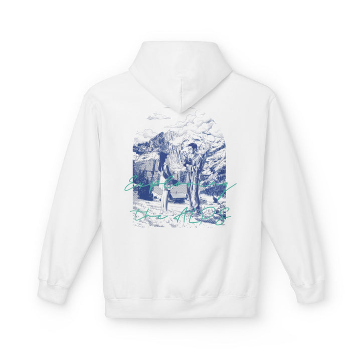 Mountain Travel Hoodie | Adventure Landscape Graphic Pullover