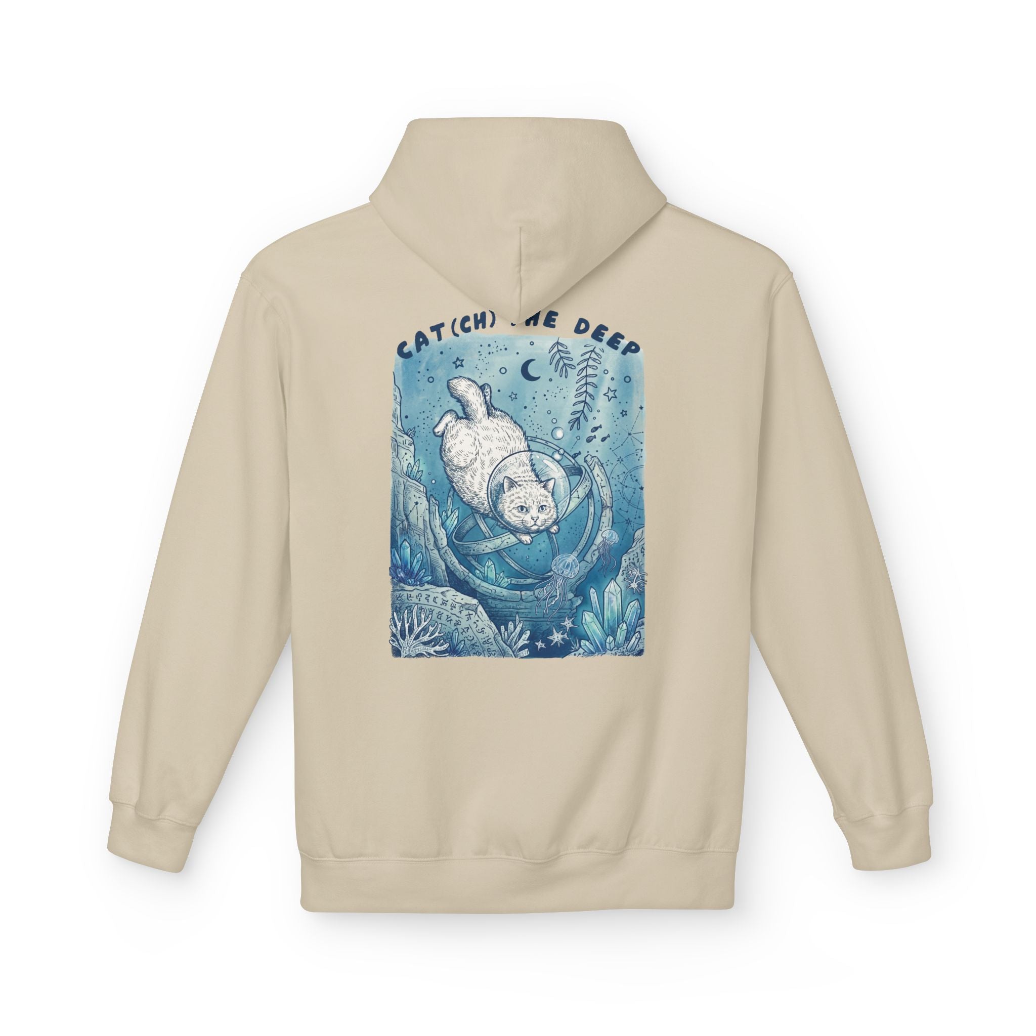 Cat Deep Sea Adventure Hoodie | Vintage Ocean Explorer Graphic Sweatshirt
