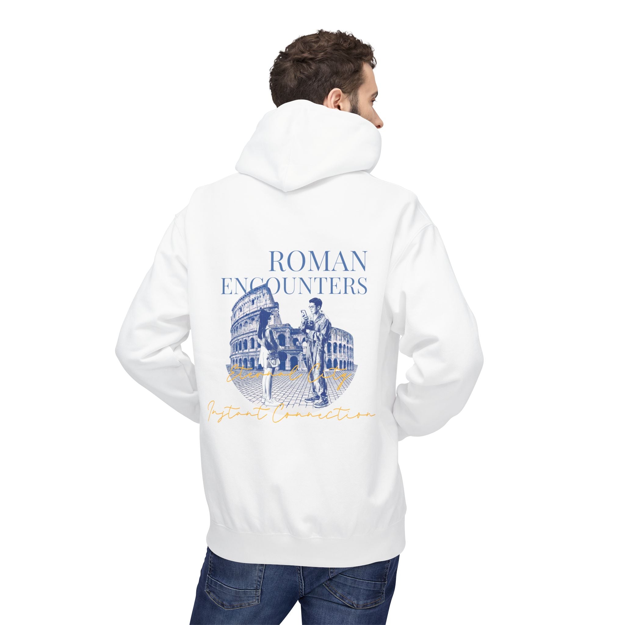 Roman Encounters Hoodie | Colosseum Travel Landmark Sweatshirt