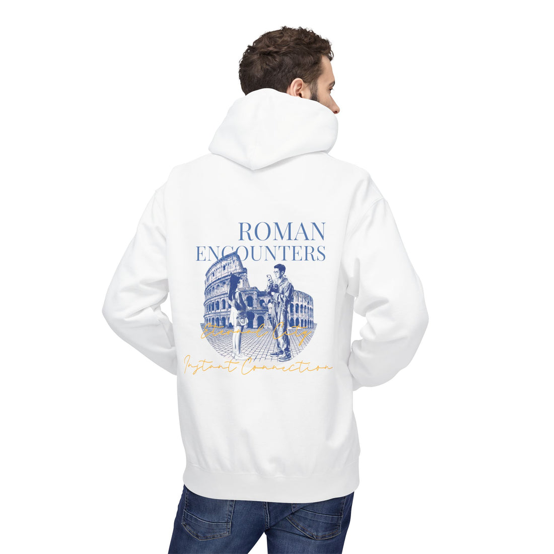 Roman Encounters Hoodie | Colosseum Travel Landmark Sweatshirt