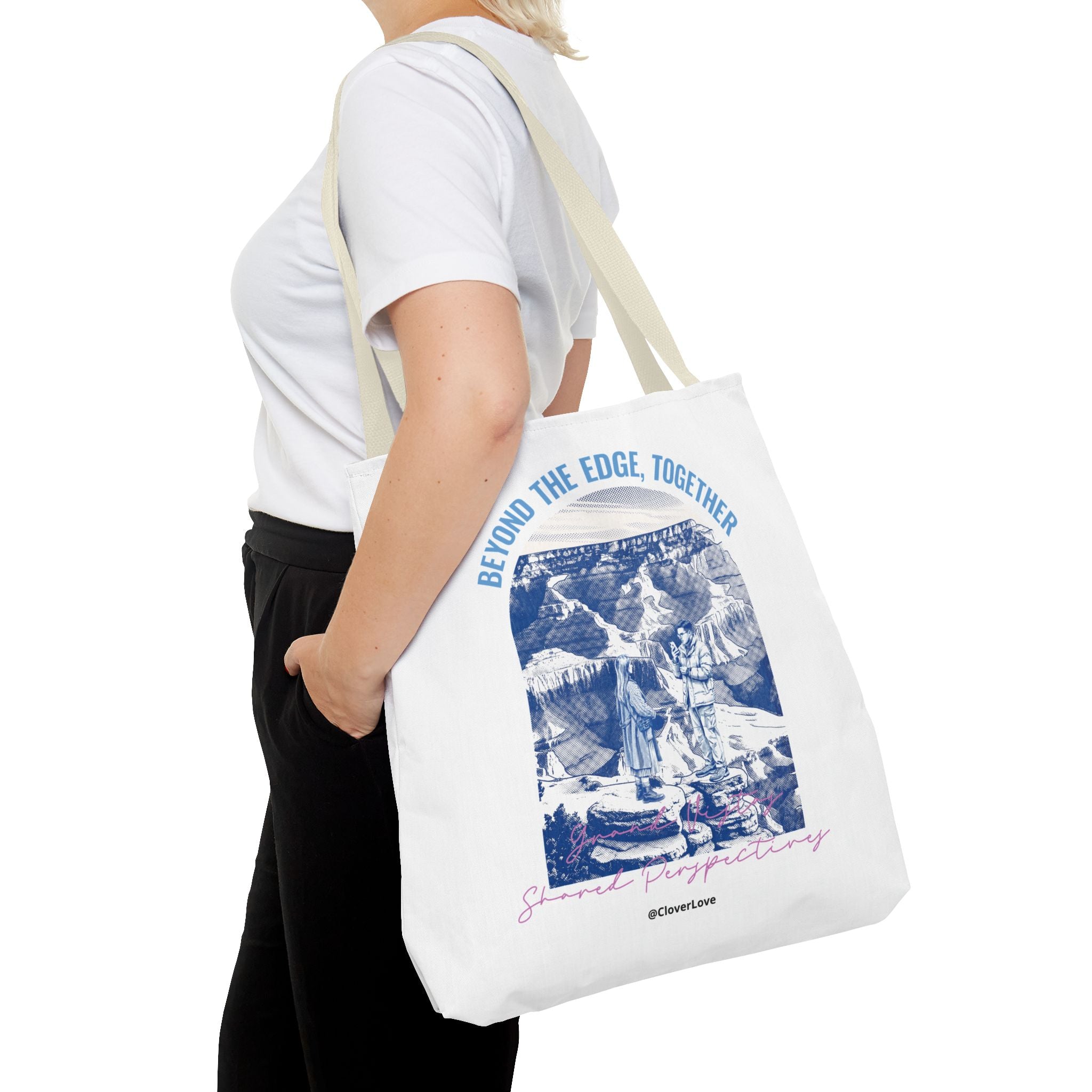 Beyond The Edge Travel Tote Bag | Grand Canyon Adventure Canvas Tote Bag for Travel Lovers