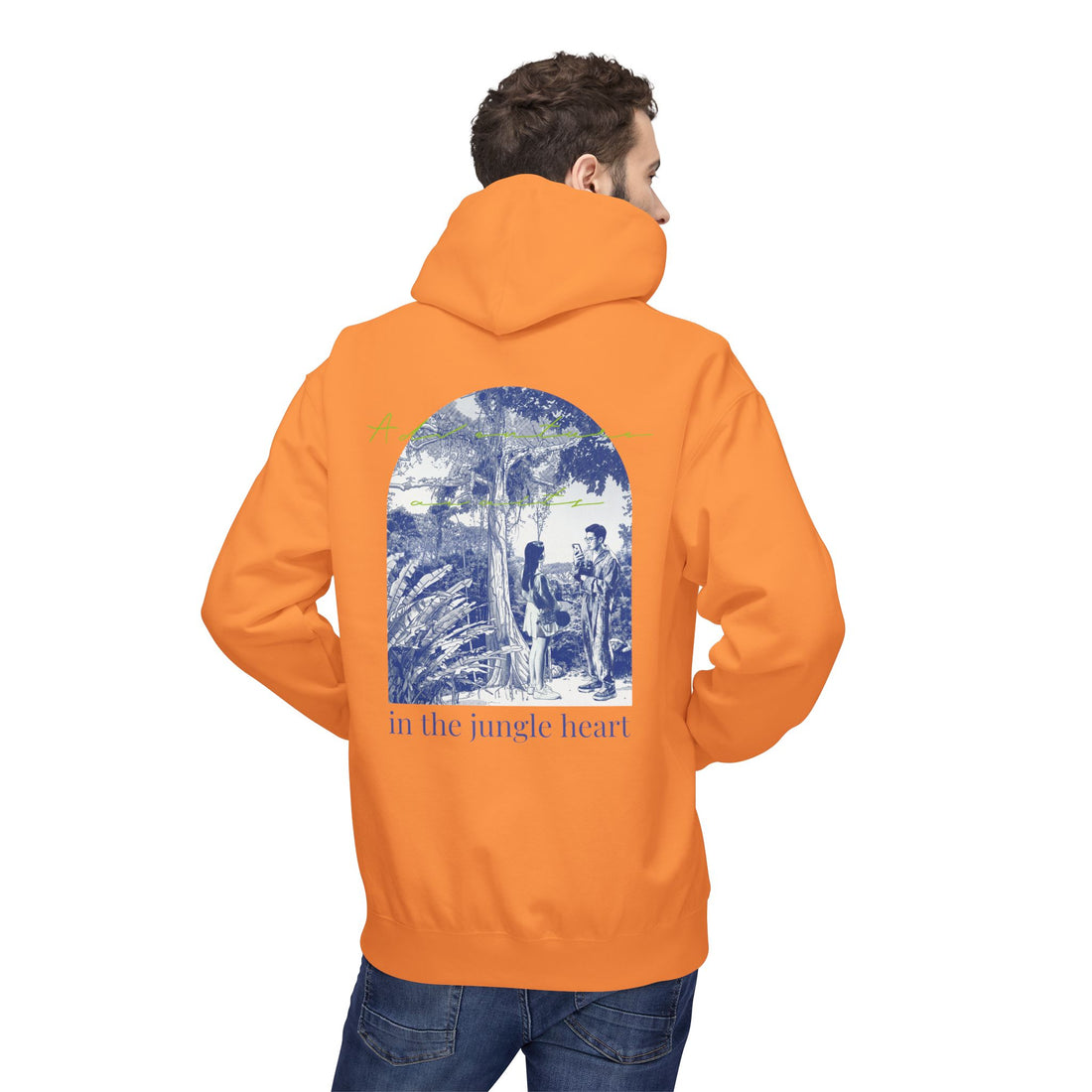 Jungle Adventure Hoodie – Vintage Tropical Travel Graphic Pullover Sweatshirt