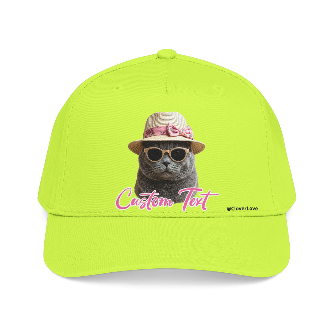 Cute Cat Photo Hat | Personalized Pet Lover Baseball Cap