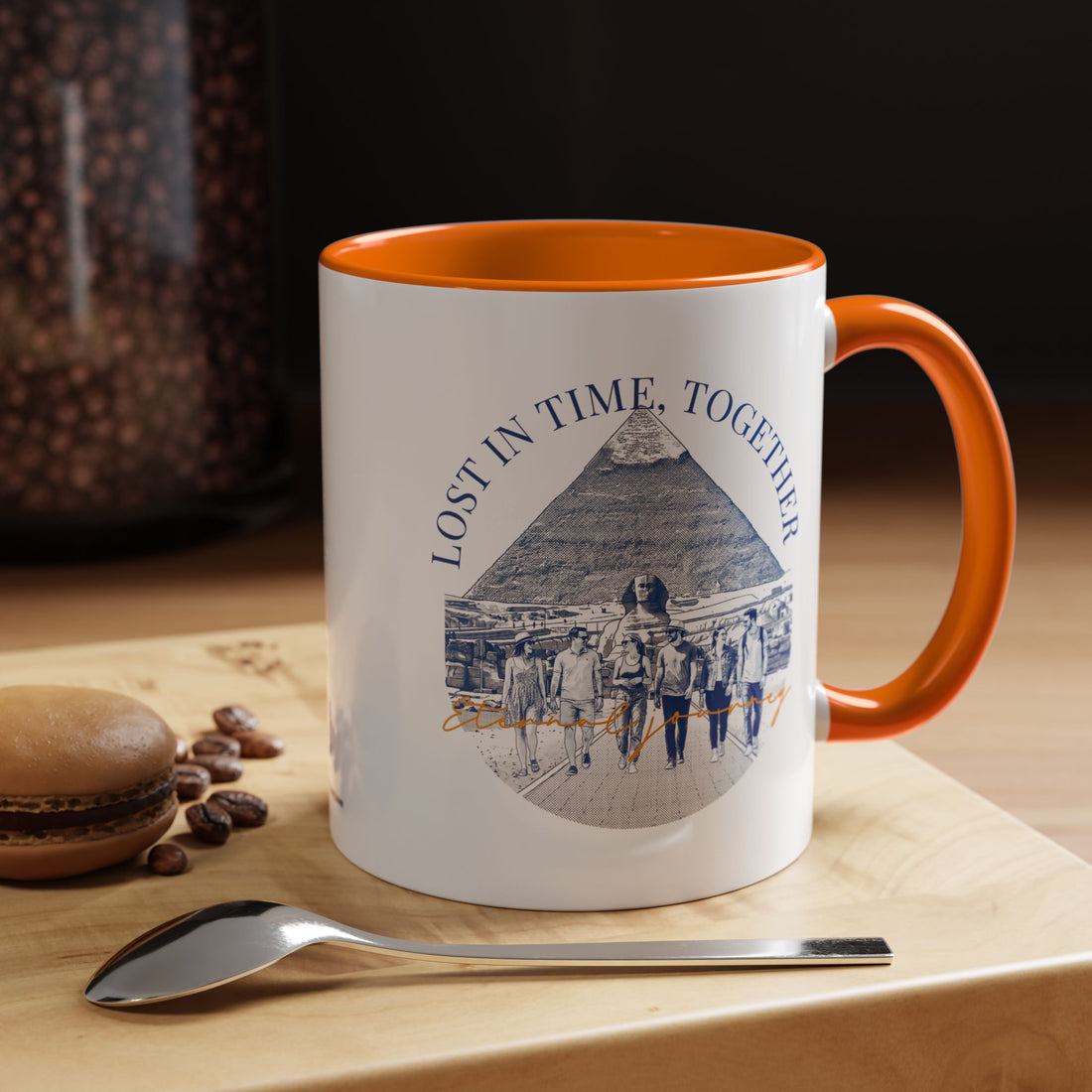 Egypt Travel Memory Mug - Pyramid Adventure Coffee Cup for Travelers