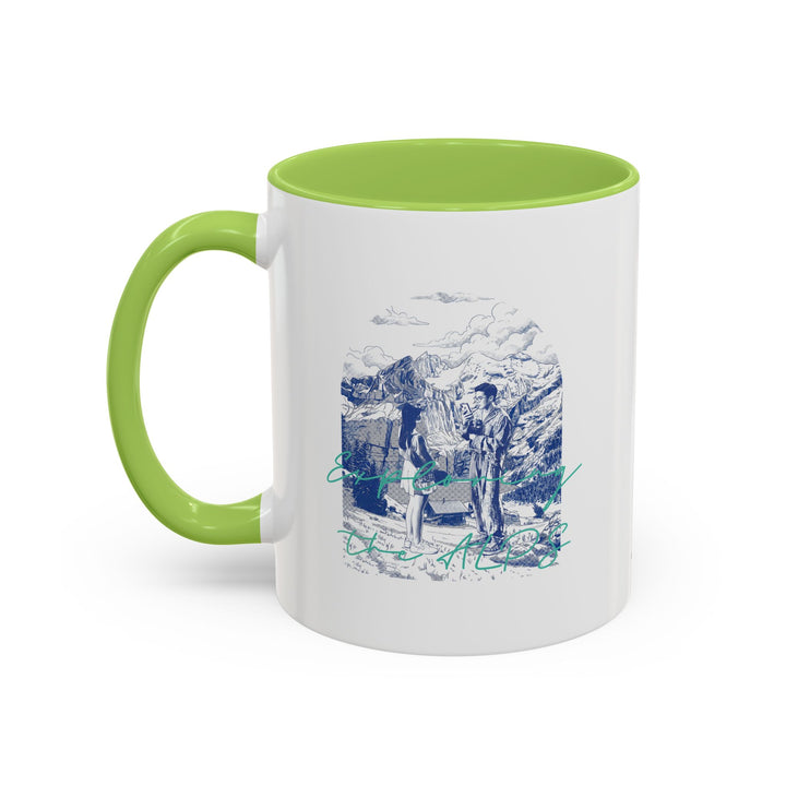 Explore The Alps Travel Mug - Mountain Adventure Coffee Cup