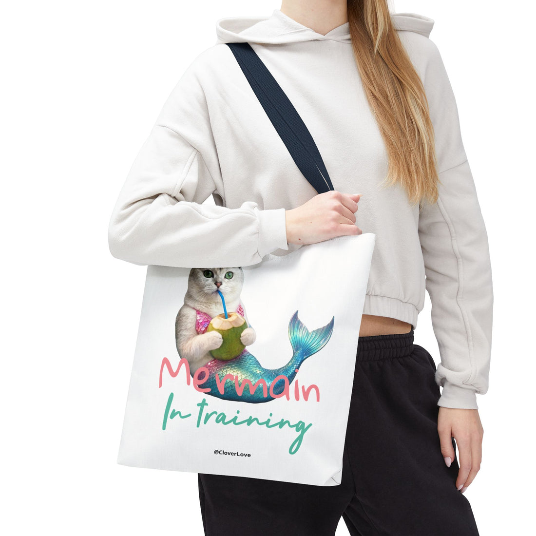 Custom Cat Tote Bag | Personalized Cat Photo Summer Canvas Bag