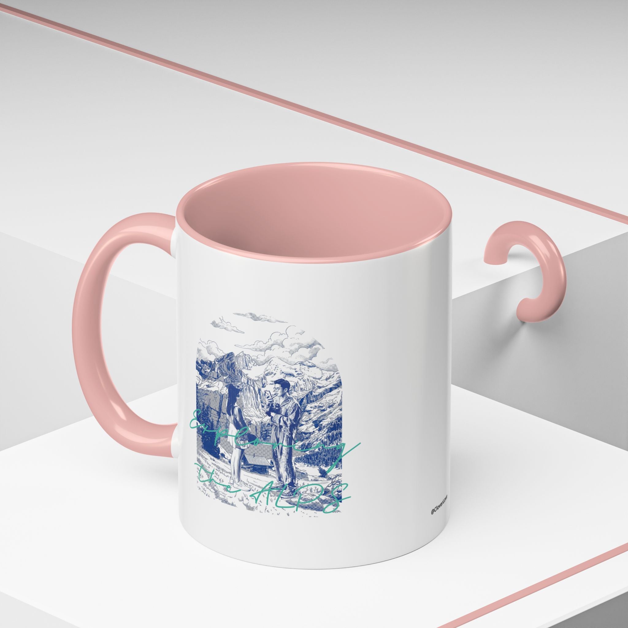 Reisebecher „Entdecke die Alpen“ – Bergabenteuer-Kaffeetasse