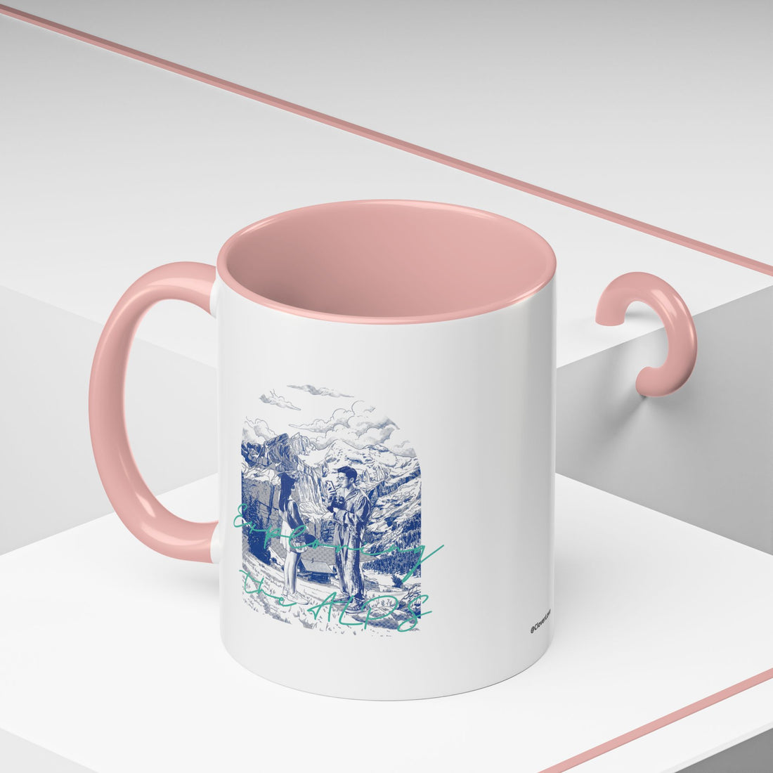 Reisebecher „Entdecke die Alpen“ – Bergabenteuer-Kaffeetasse