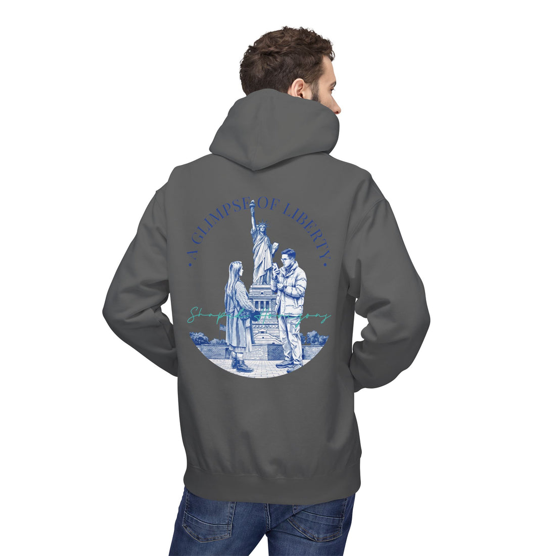 Statue of Liberty Adventure Hoodie | Vintage New York Travel Sweatshirt