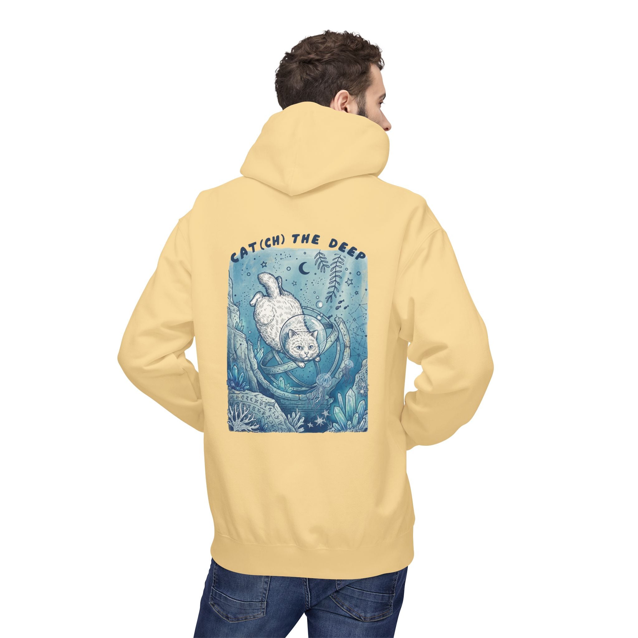 Cat Deep Sea Adventure Hoodie | Vintage Ocean Explorer Graphic Sweatshirt