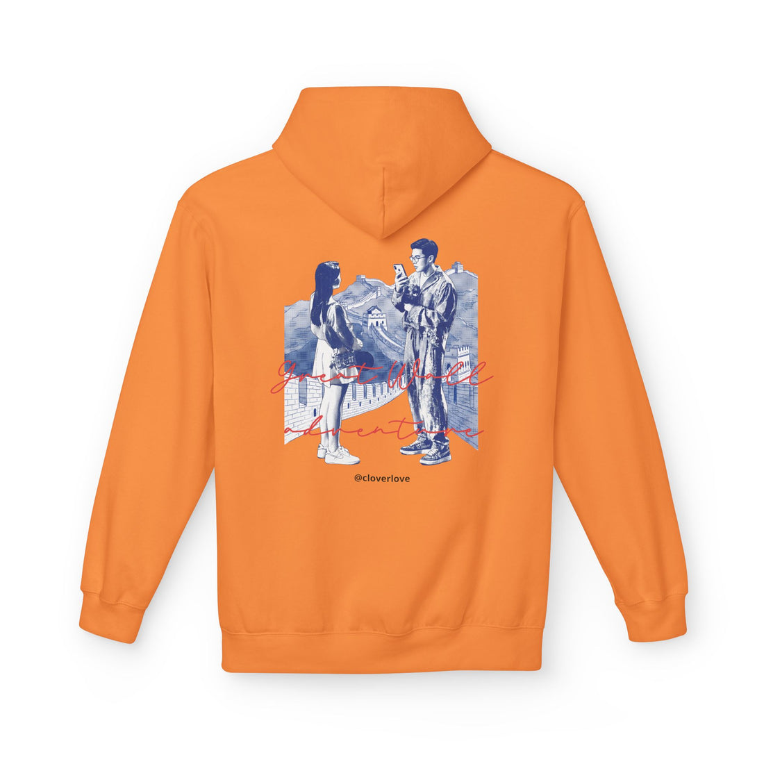 Abenteuer-Kapuzenpulli "Große Mauer" – Sommer-Fernweh-Sweatshirt